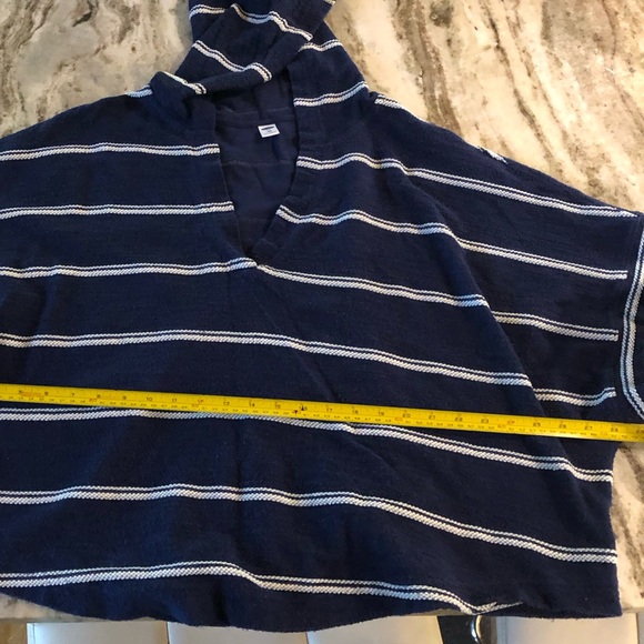 ☀️ Old Navy Short Sleeve Striped Slub Knit Terry Hoodie Size XL - Picture 10 of 11
